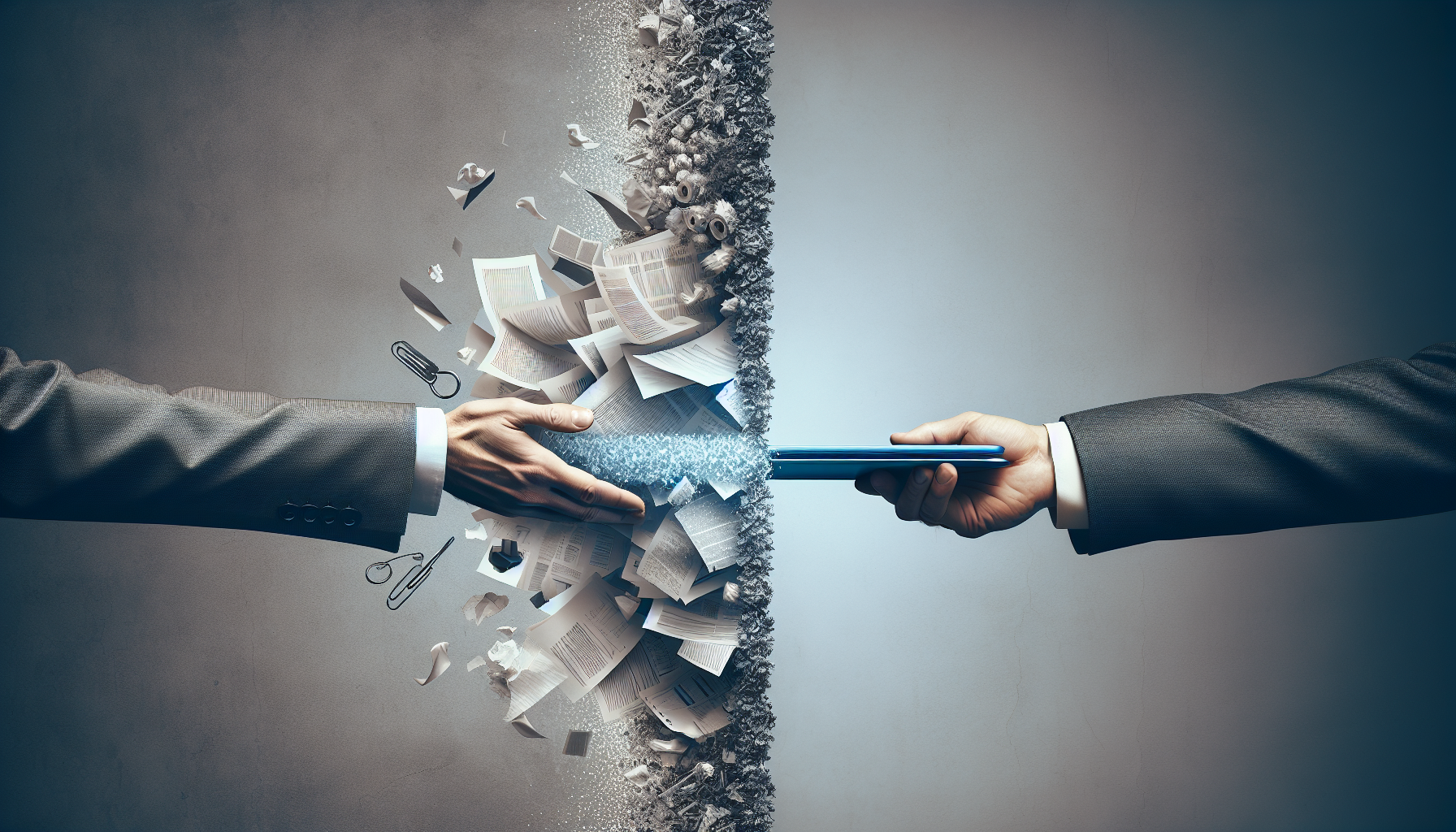 Empresário em Salvador realizando a troca de contador de forma segura e organizada.